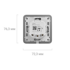 Умный выключатель Ajax LightSwitch (1-gang) Jeweller — белый комплект