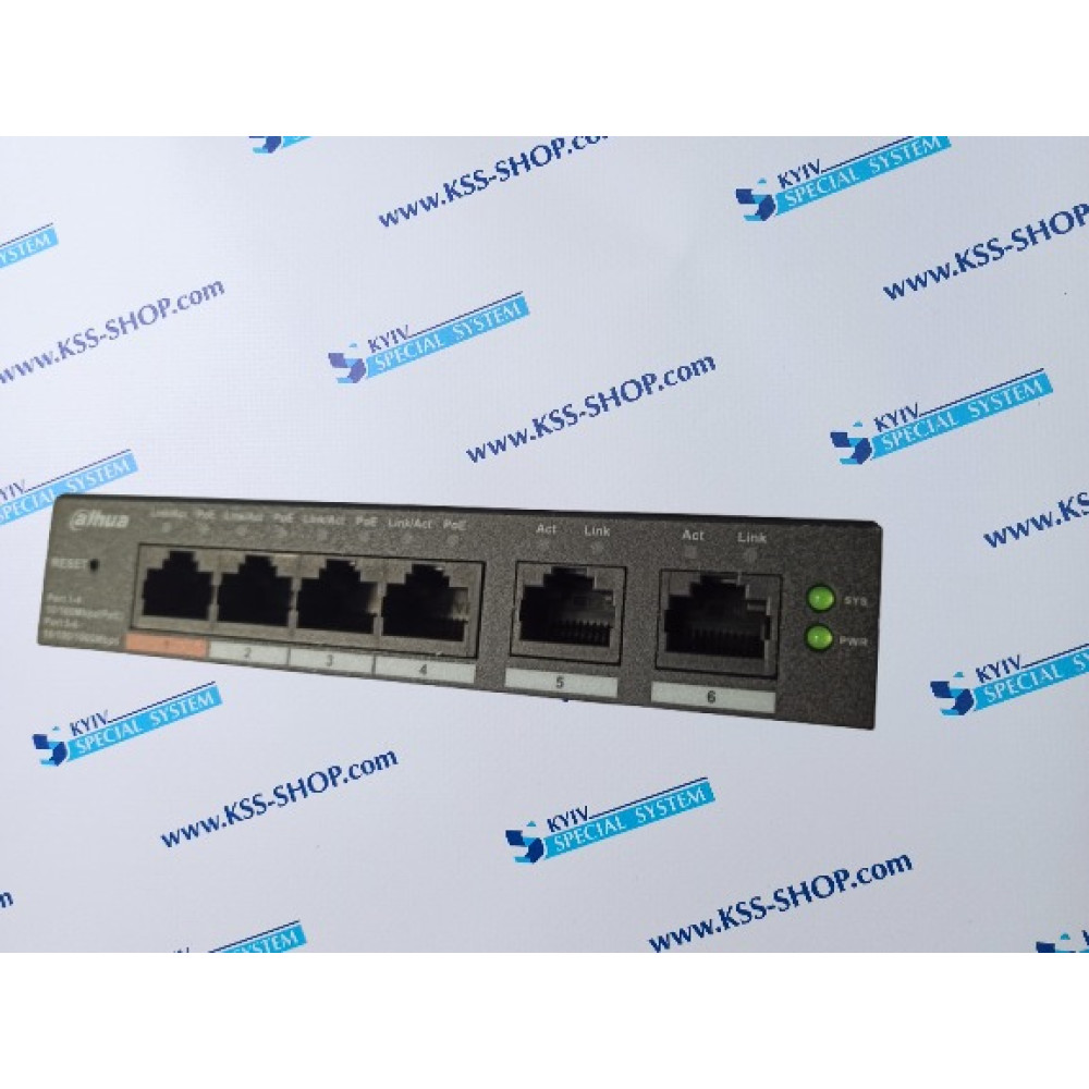 PoE-коммутатор Dahua DH-CS4006-4ET-60